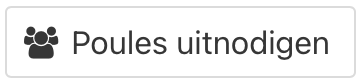 Poules uitnodigen knop EXTRA hotel dashboard
